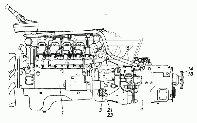 740.30-1000312 Агрегат силовой 740.30-260 в сборе