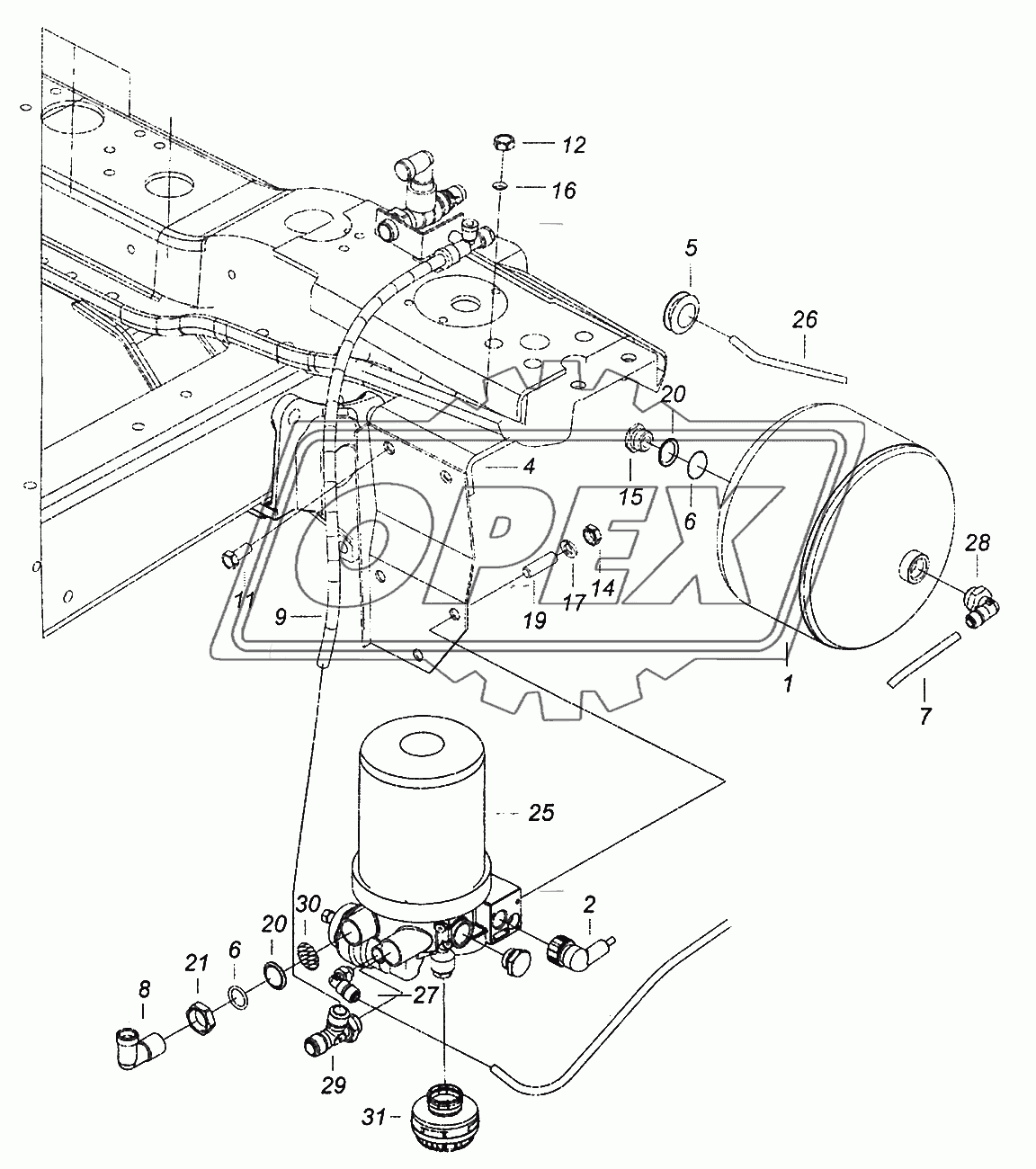 65115-3500011-80 Установка осушителя