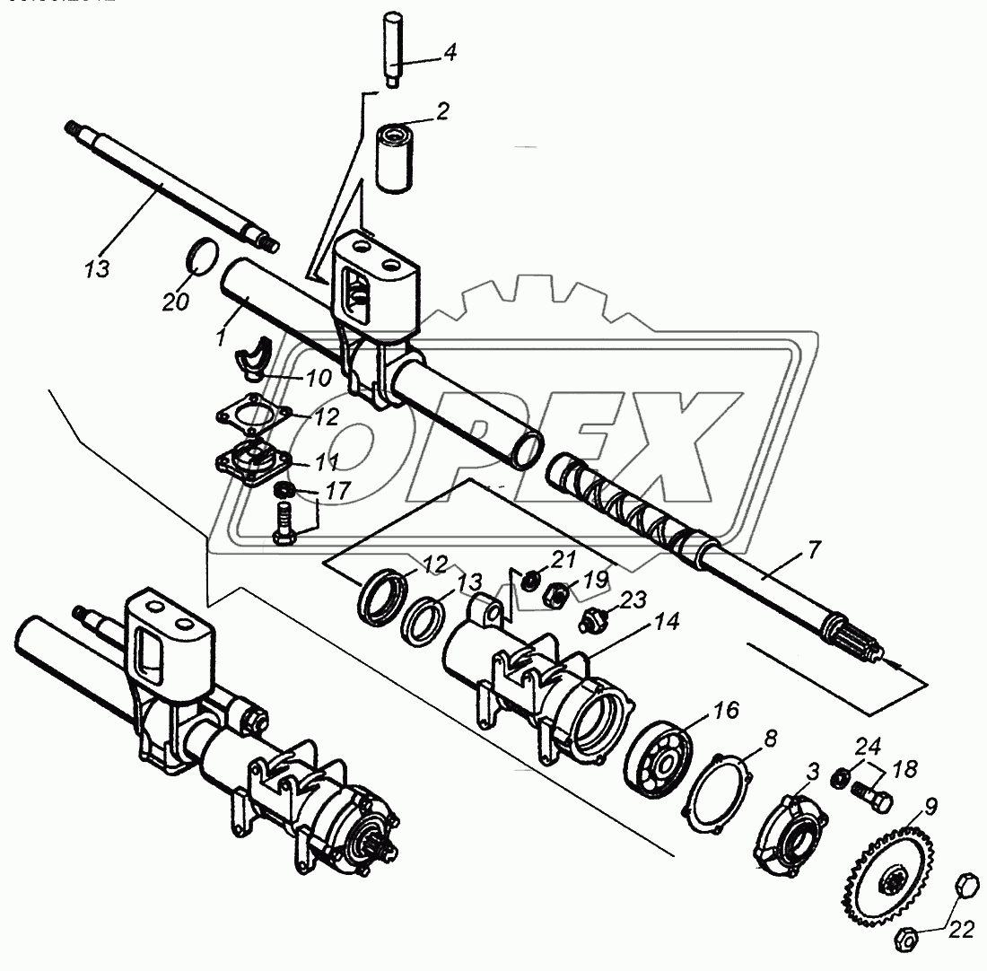 4310-4511010 Тросоукладчик лебедки веб