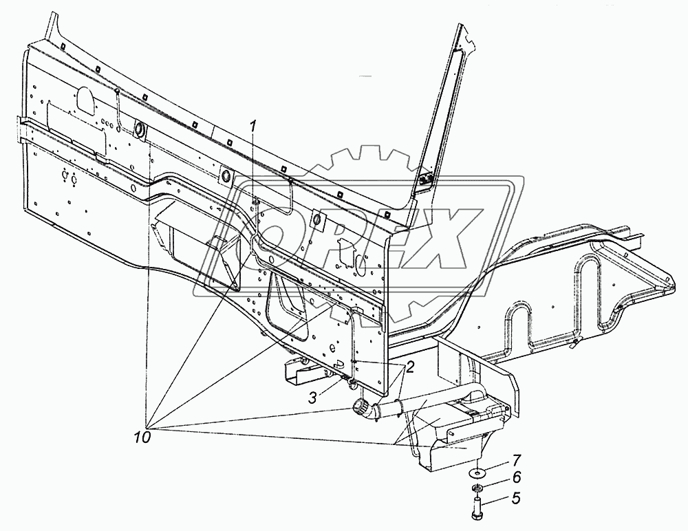 65115-5208004 Установка омывателя