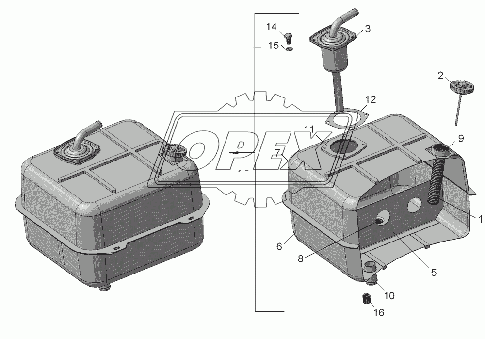 Бак масляный 5511-8608010-02