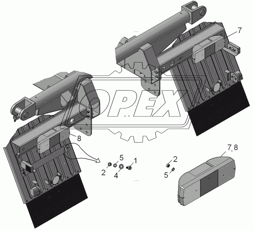 45142-3716002 Установка задних фонарей