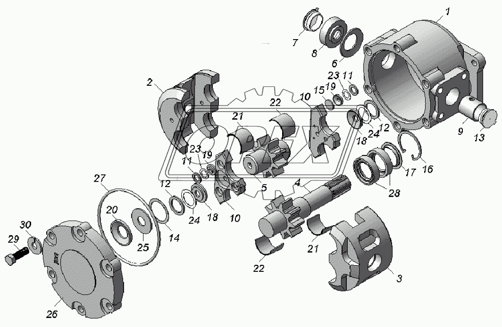 НШ32А-3-Л  Насос шестеренный