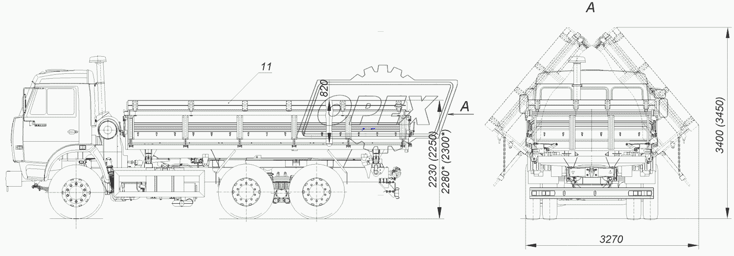 45143-0000011-15 Автомобиль-самосвал КАМАЗ-45143