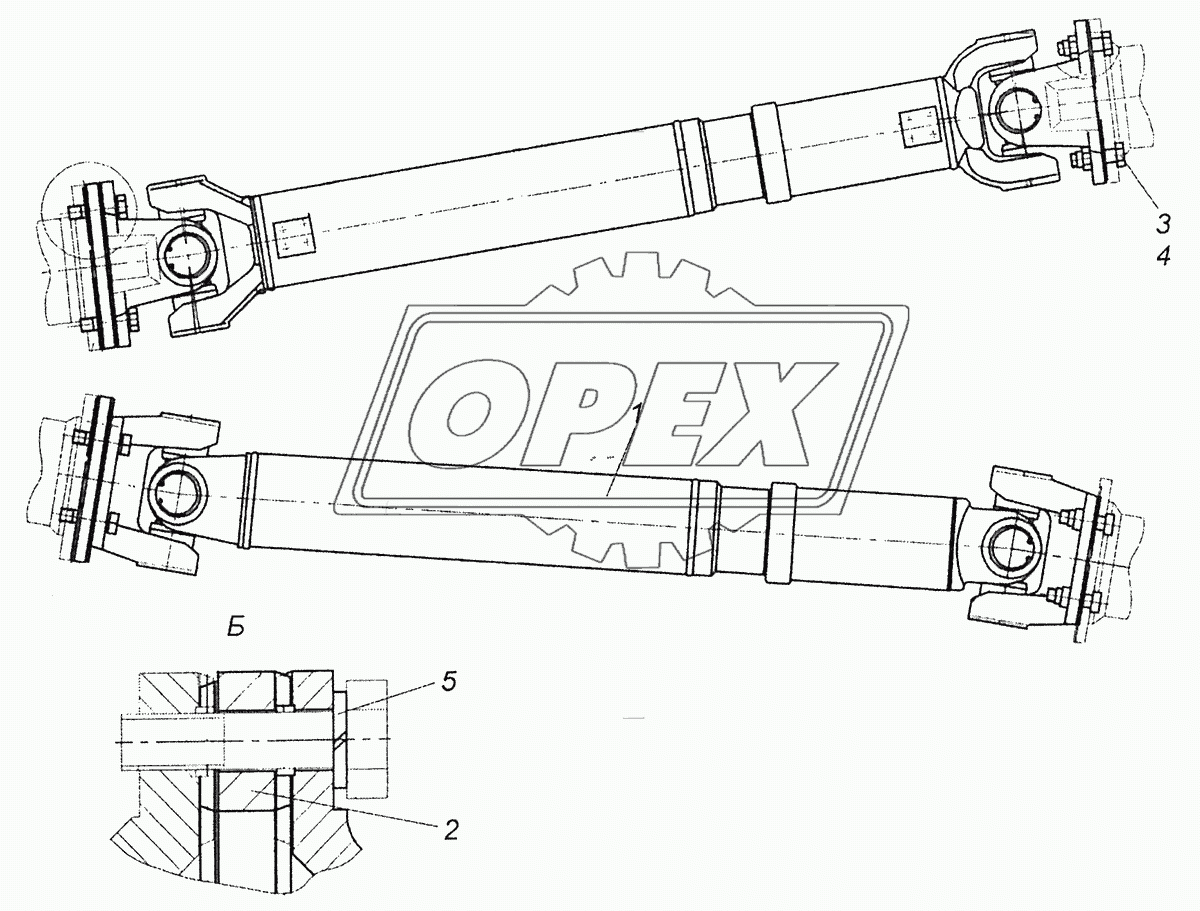 52974-2200001-20 Установка карданного вала