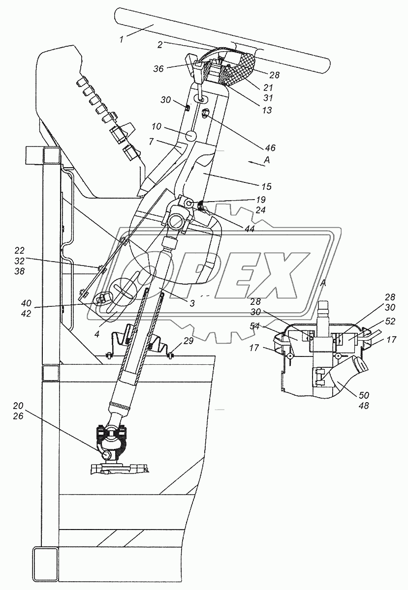 5297-3400014-30 Установка колонки рулевого управления