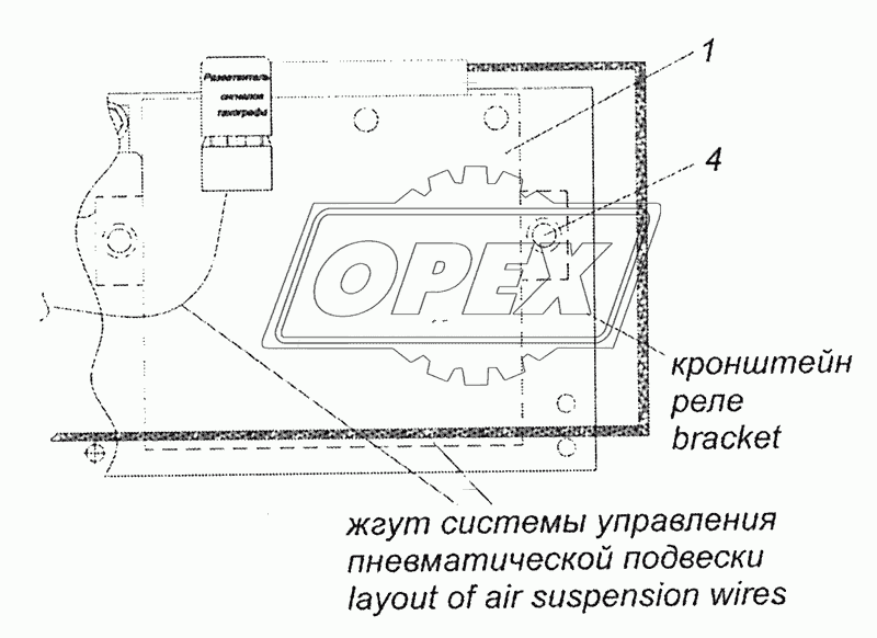 5297-4015013 Установка блока управления пневматической подвески