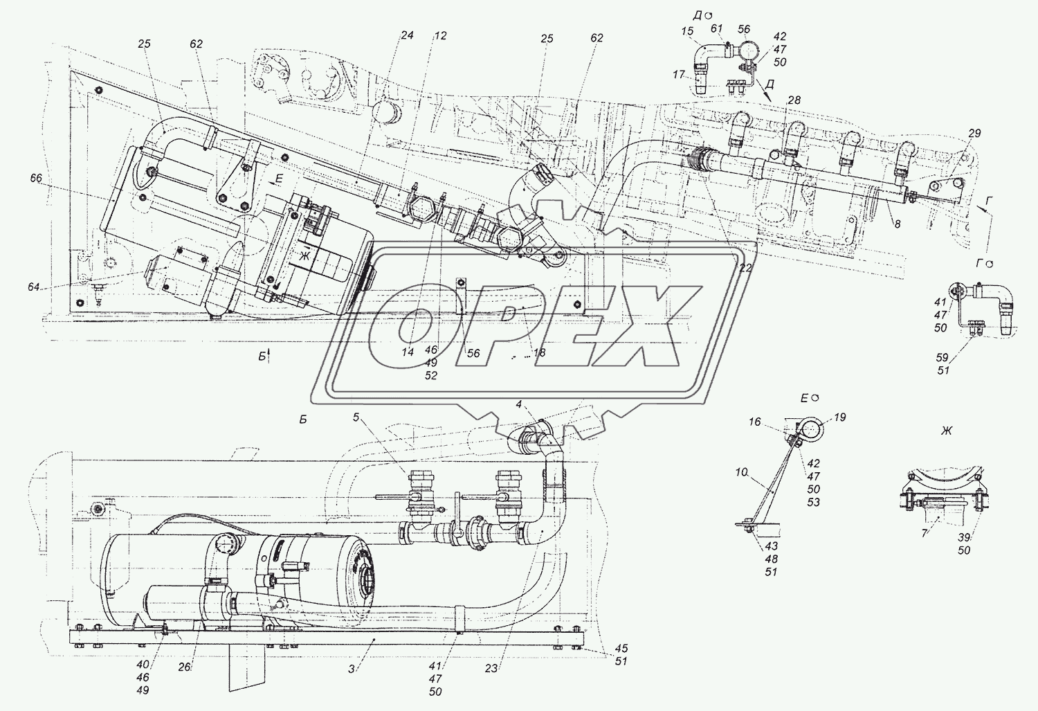 52974-8106505-10 Установка подогревателя