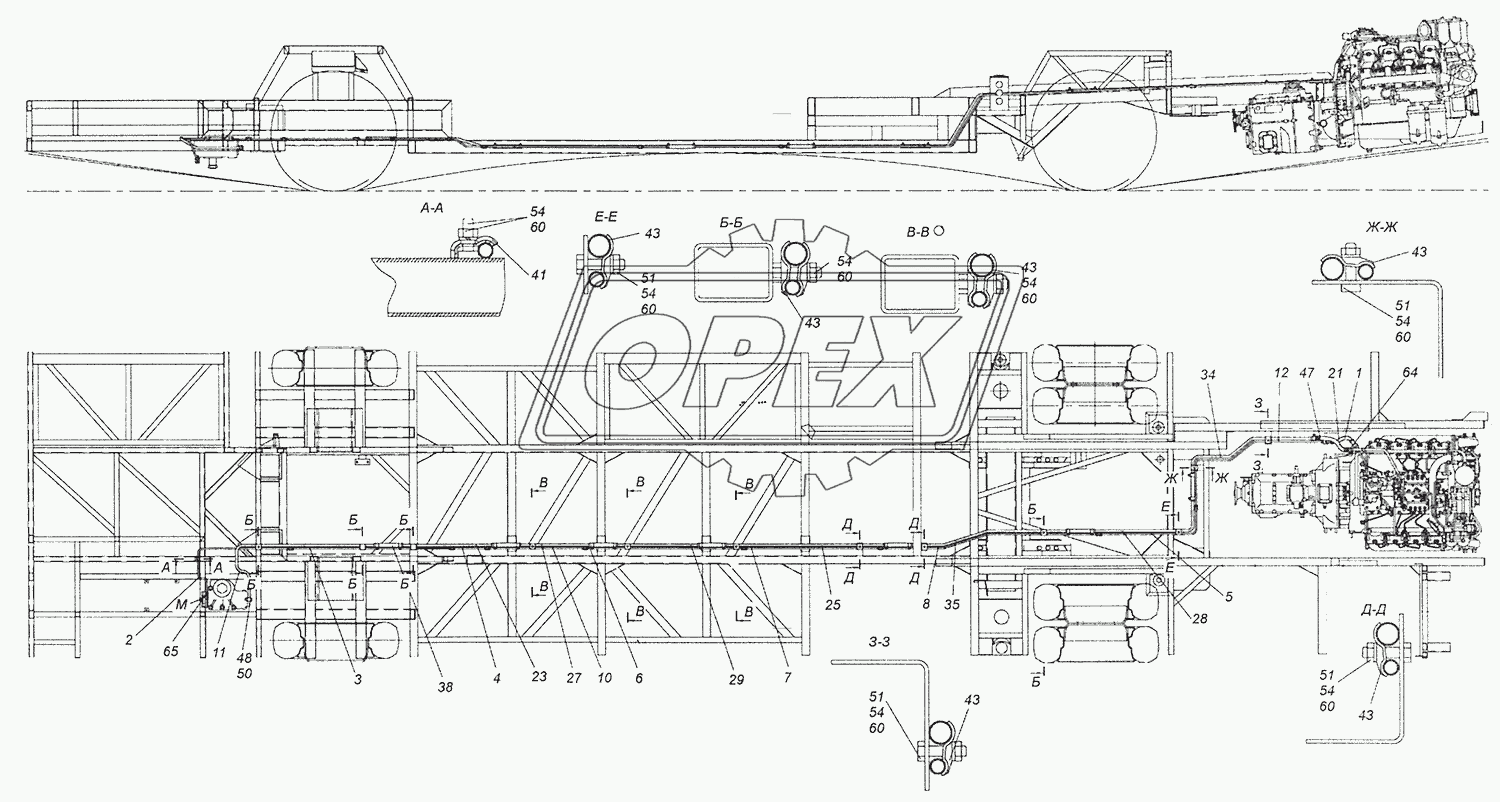 5297-3400018-01 Установка трубопроводов