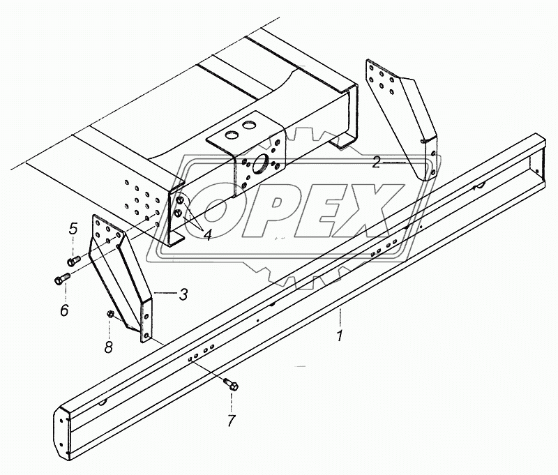 5308-2804003 Установка заднего буфера