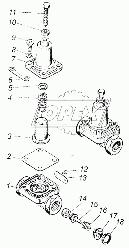 100-3515010 Клапан защитный одинарный