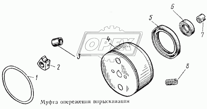 Муфта опережения впрыскивания