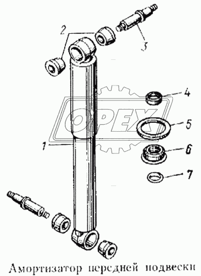 Амортизатор передней подвески