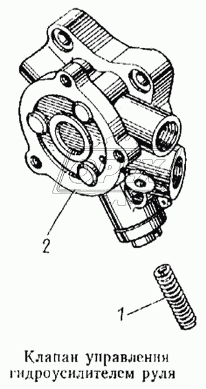 Клапан управления гидроусилителем руля