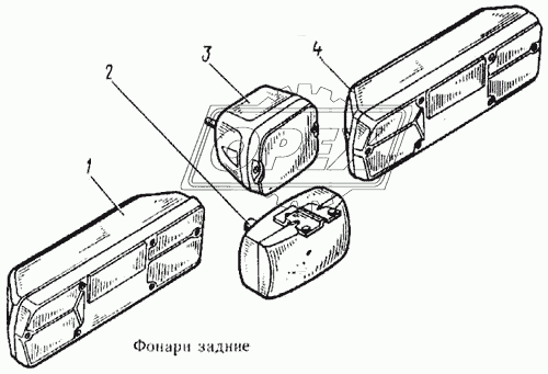 Фонари задние