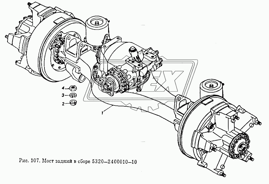 Мост задний в сборе