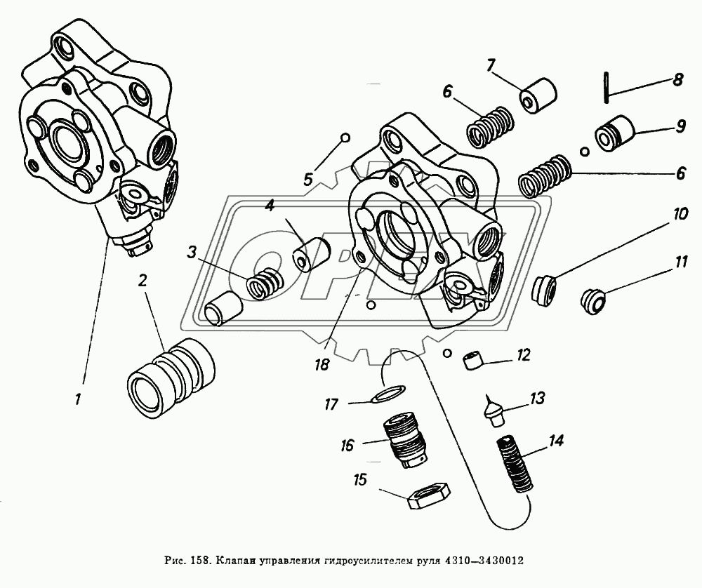Клапан управления гидроусилителем руля
