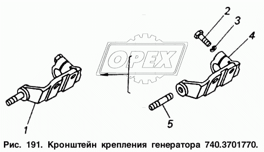 Кронштейн крепления генератора