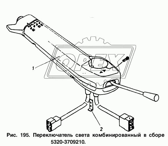 Переключатель света комбинированный в сборе