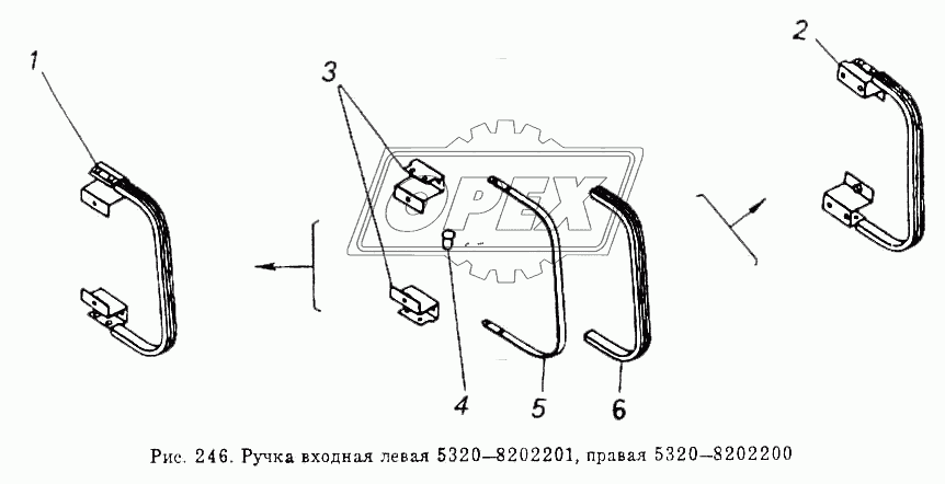 Ручка входная левая и правая