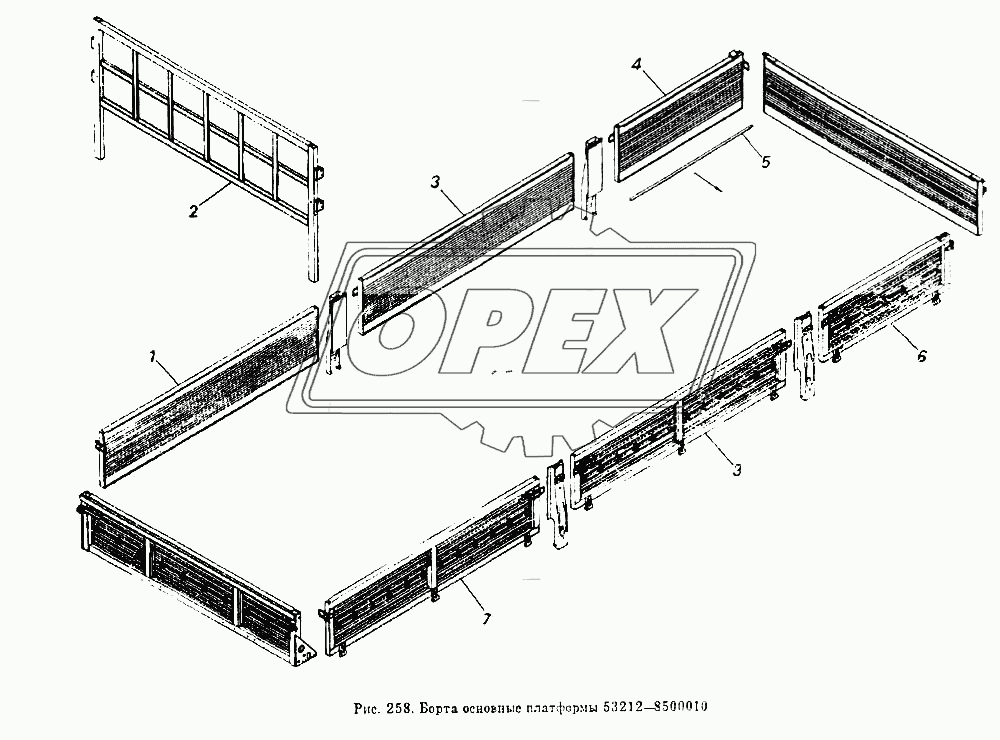 Борта основные платформы 53212-8500010