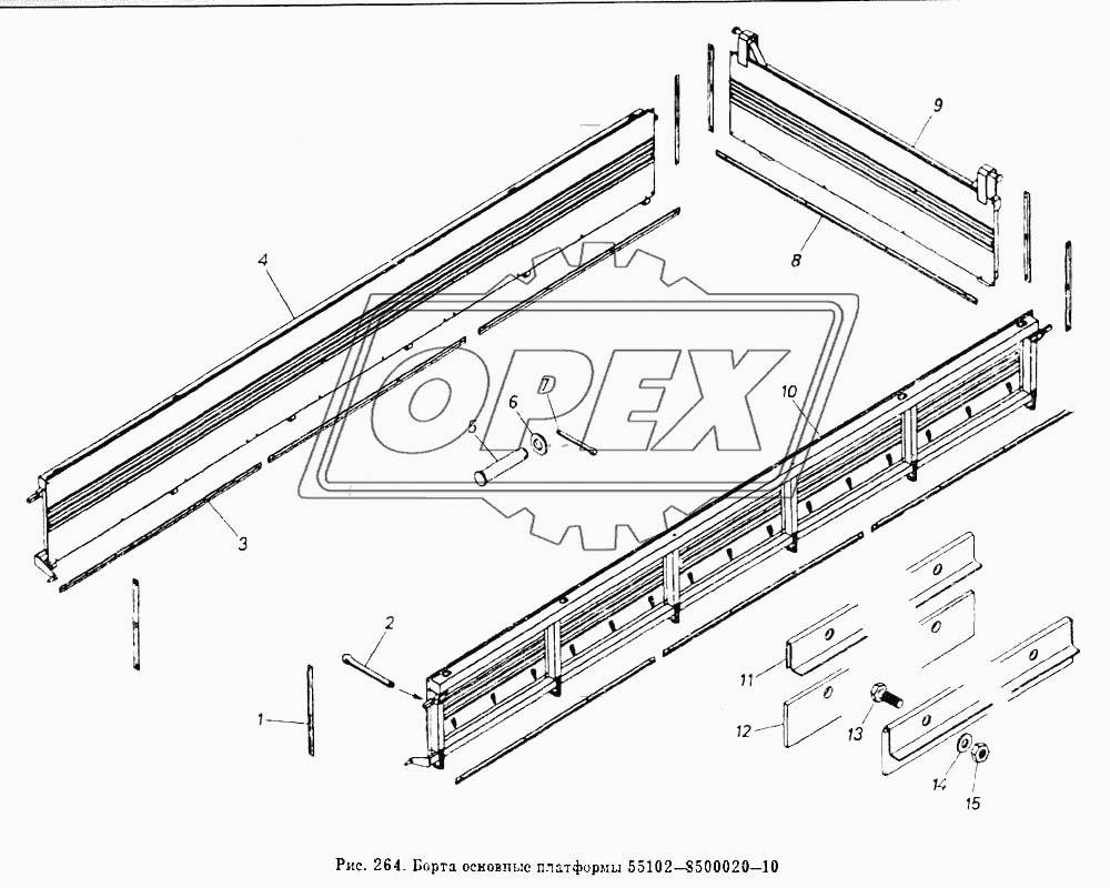 Борта основные платформы 55102-8500020-10