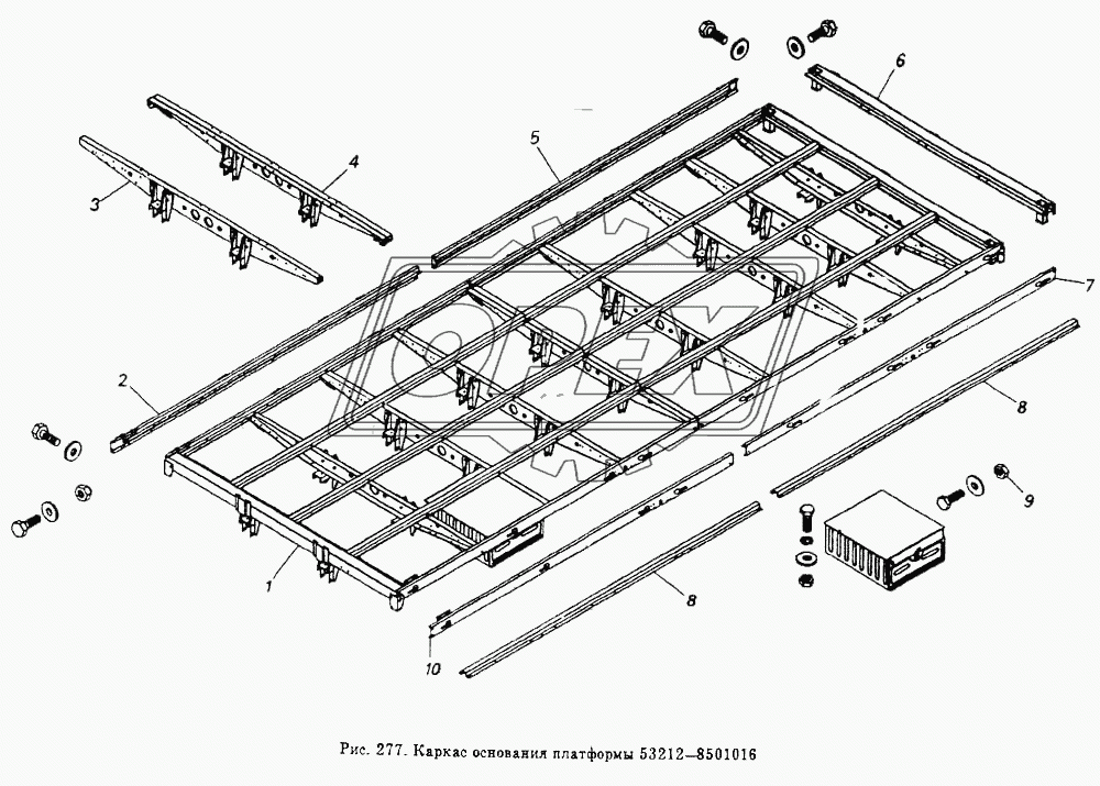 Каркас основания платформы  53212-8501016