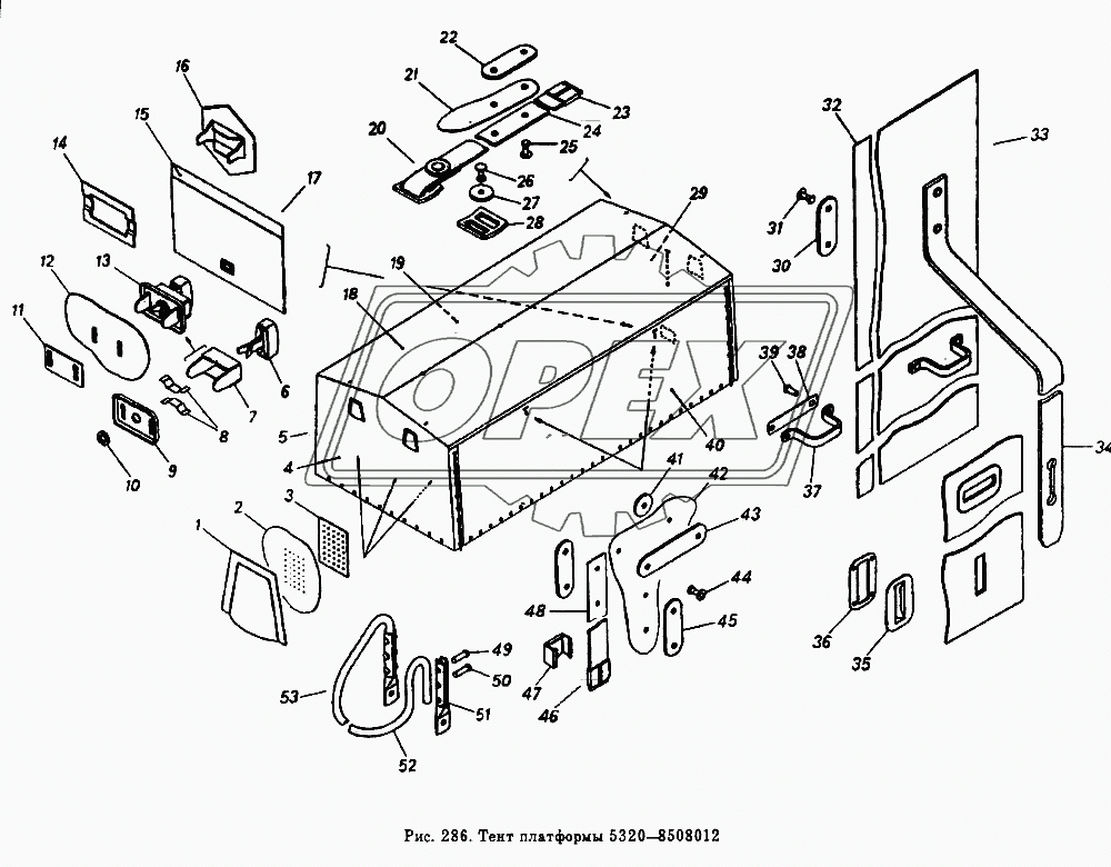 Тент платформы  5320-8508012