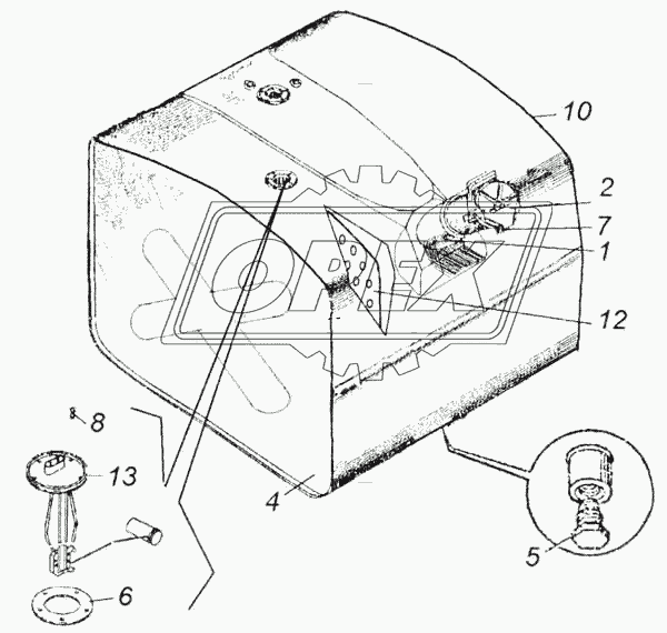 Бак топливный 2