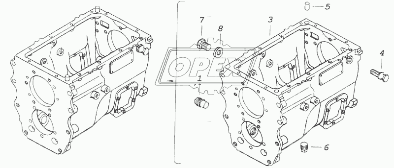 Картер коробки передач