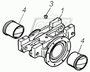 Башмак рессоры с втулками