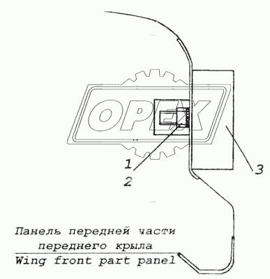 Установка боковых габаритных фонарей на переднем крыле