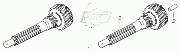 Вал первичный коробки передач 2