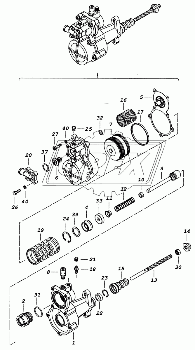 5320-1609510-40 Пневмогидравлический усилитель