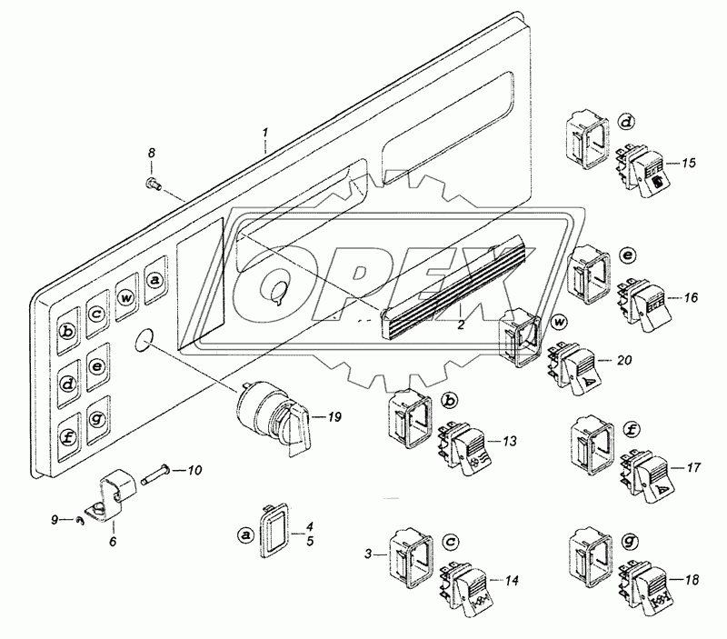 54115-3710428-50 Панель выключателей