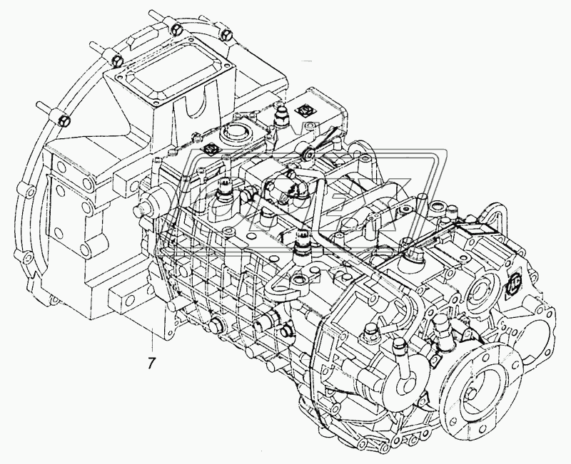 65115-1700005-90 Установка коробки передач на двигатель