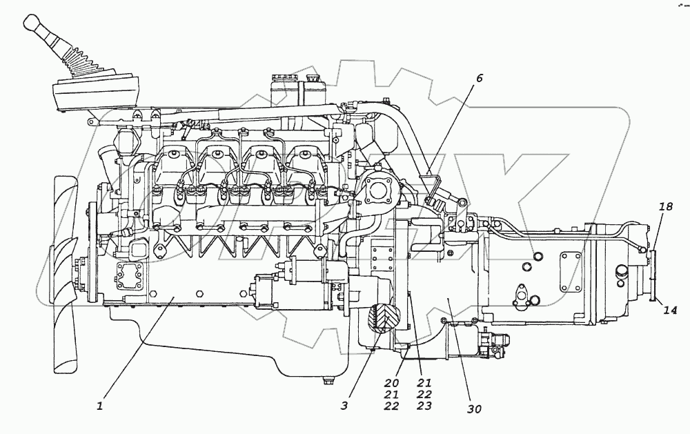 Агрегат силовой 740.50-360