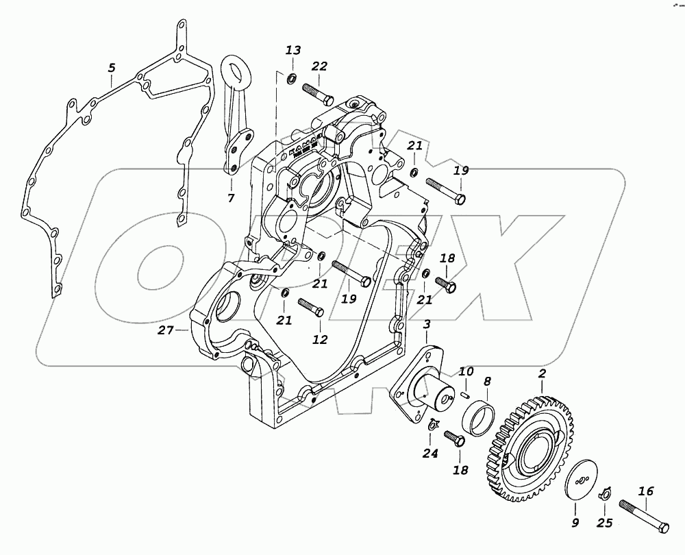 Установка картера агрегатов