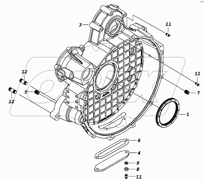 Картер маховика