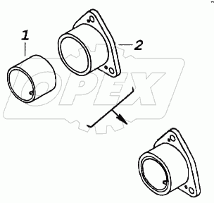 Корпус подшипника распределительного вала с втулкой