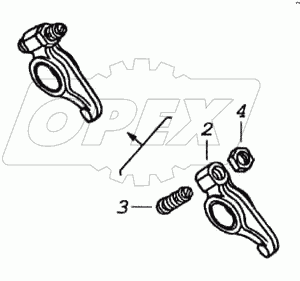 Коромысло клапана в сборе