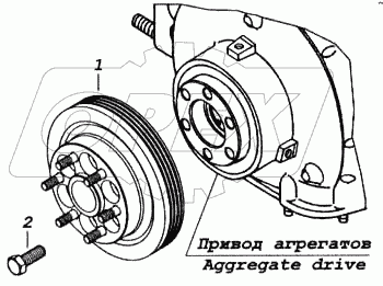 Установка шкива коленчатого вала