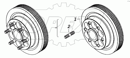 Шкив коленчатого вала