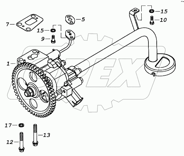 Установка масляного насоса