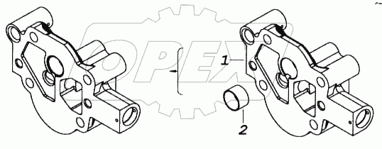 Крышка масляного насоса в сборе