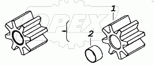 Шестерня, ведомая масляного насоса