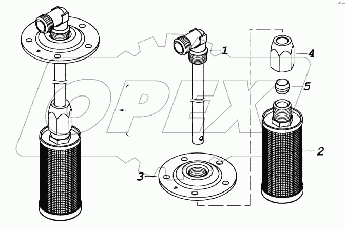 Трубка приемная с фильтром
