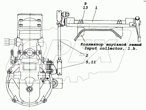 Привод управления регулятором