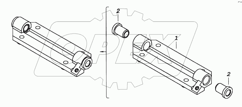 Кронштейн вала привода