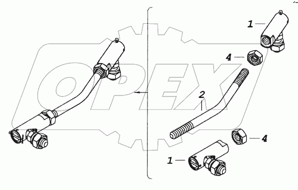 Тяга привода управления регулятором